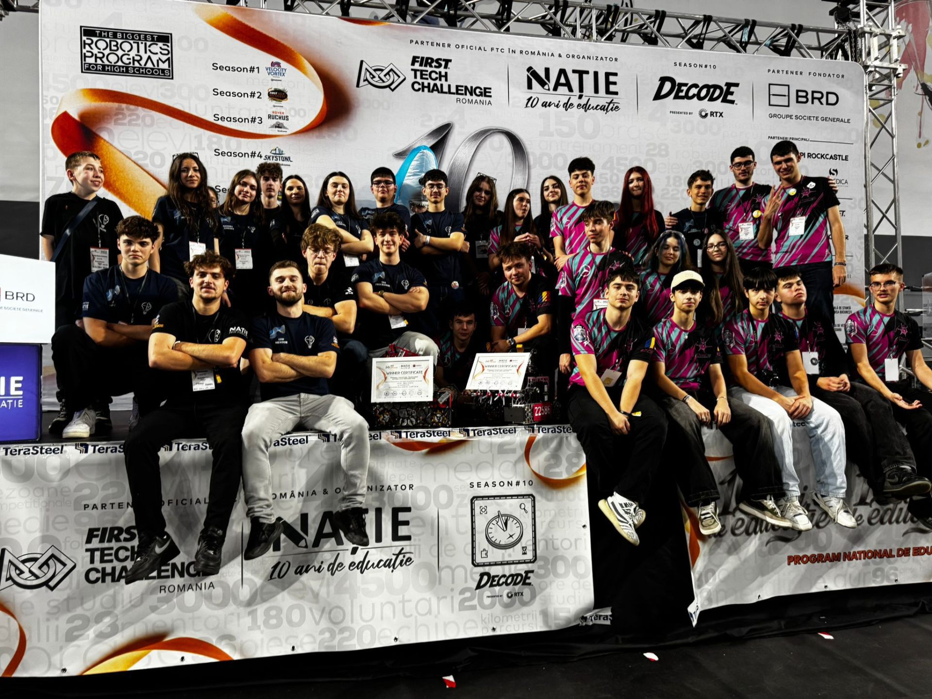 Full CNapSys team group photo at FTC Romania nationals